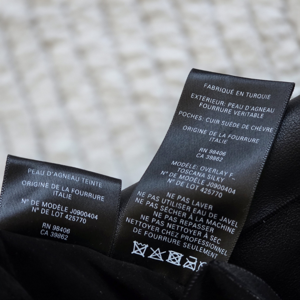 Theory Toscana Reversible Shearling and Leather Coat P Like New - Picture 4 of 8